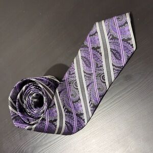 PRONTO UOMO Paisley+Striped Regular Tie